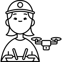 Drone Piloting Icon